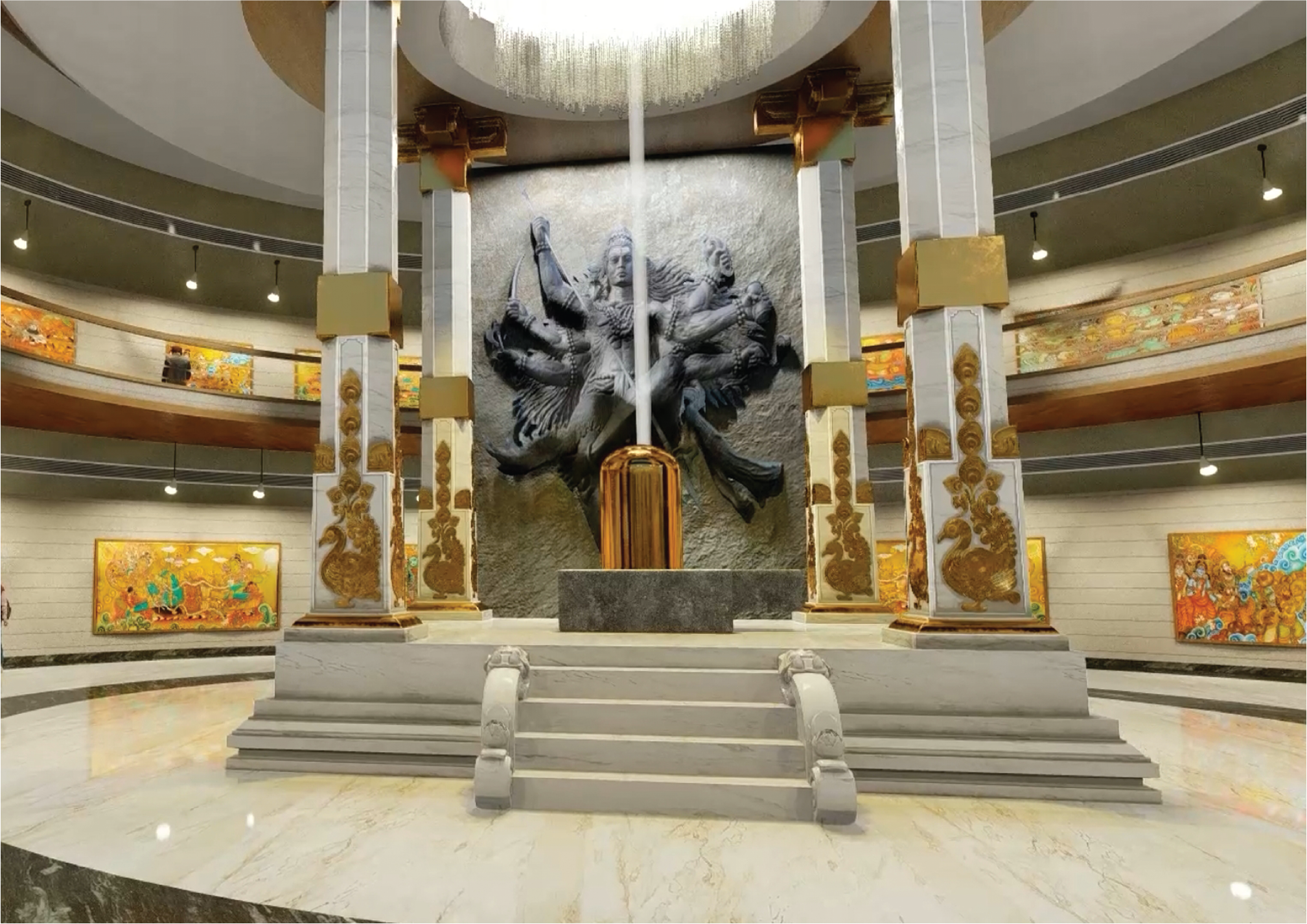 First Floor — Panchaloha Shivalinga