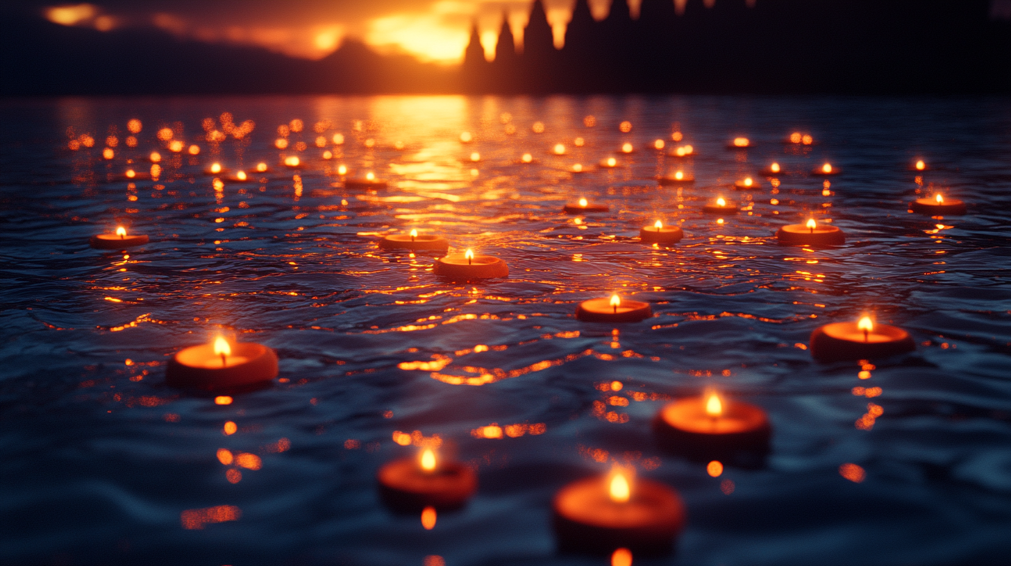 Morning ritual at dawn