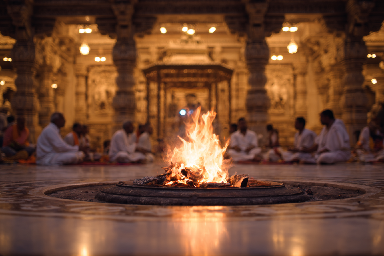 Vedic chanting session